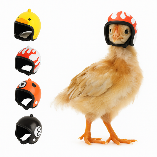 Beschermende Minihelm voor Kippen en Kleine Huisdieren