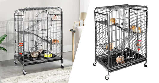 Buitenkooi voor dieren op wielen