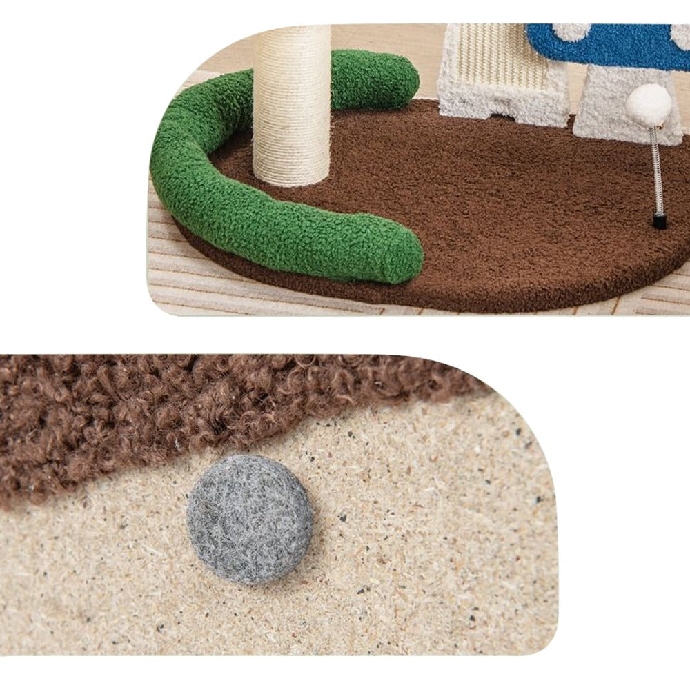 Paddenstoel krab- en klimmeubel voor katten)