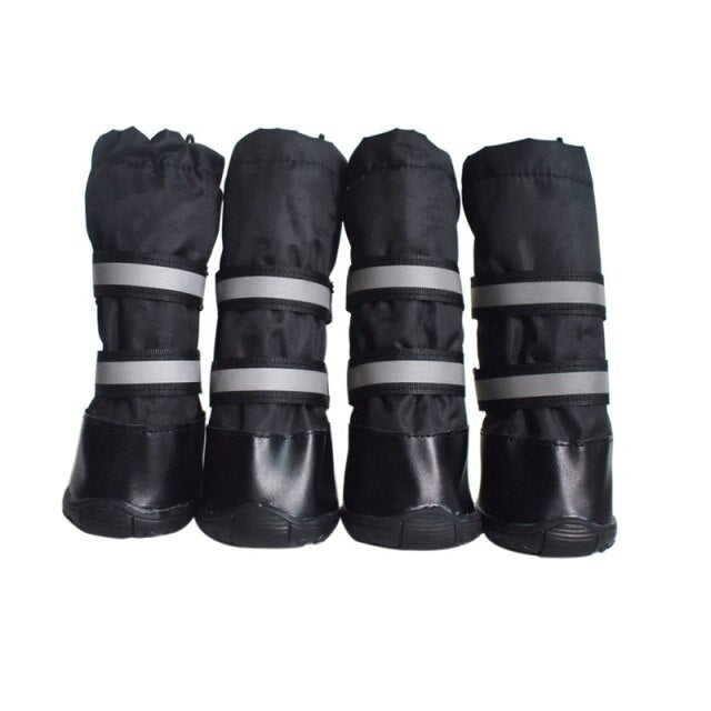 4pcs/set Antiskid Puppy Shoes Soft-soled Dog Shoes Waterproof Soft Pet Paw Care Pet Accessories Chihuahua Yorkie Shoes