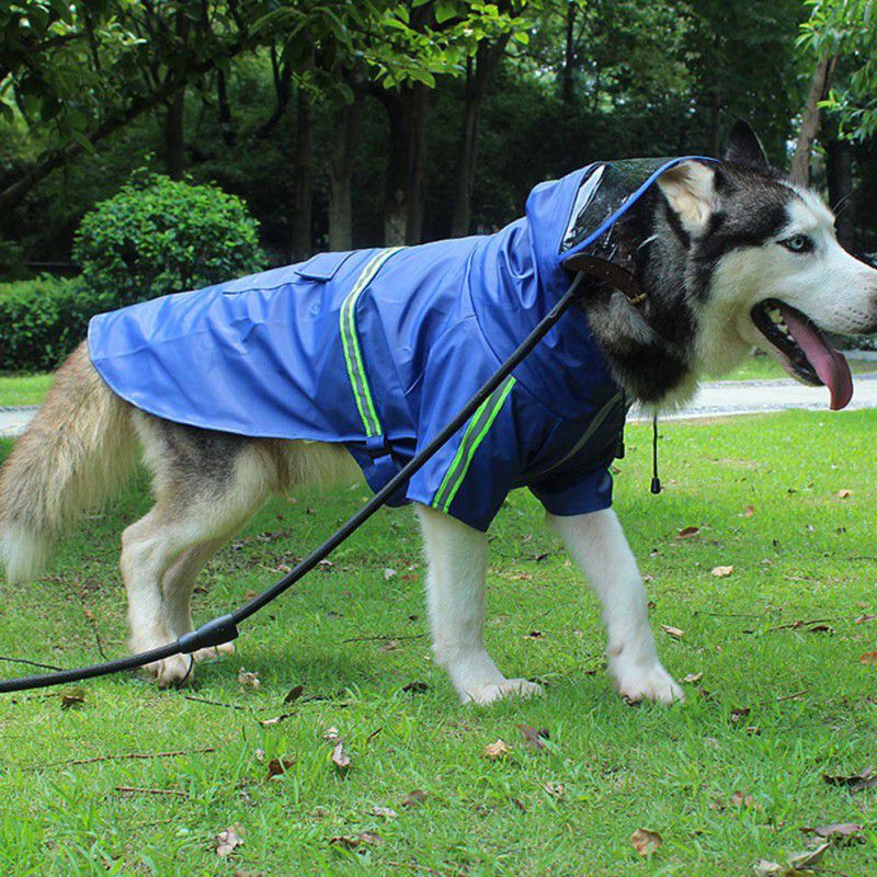 Pet Dog Raincoats Reflective Small Large Dogs Rain Coat Waterproof Jacket Fashion Outdoor Breathable Puppy Clothes 2XL-5XL